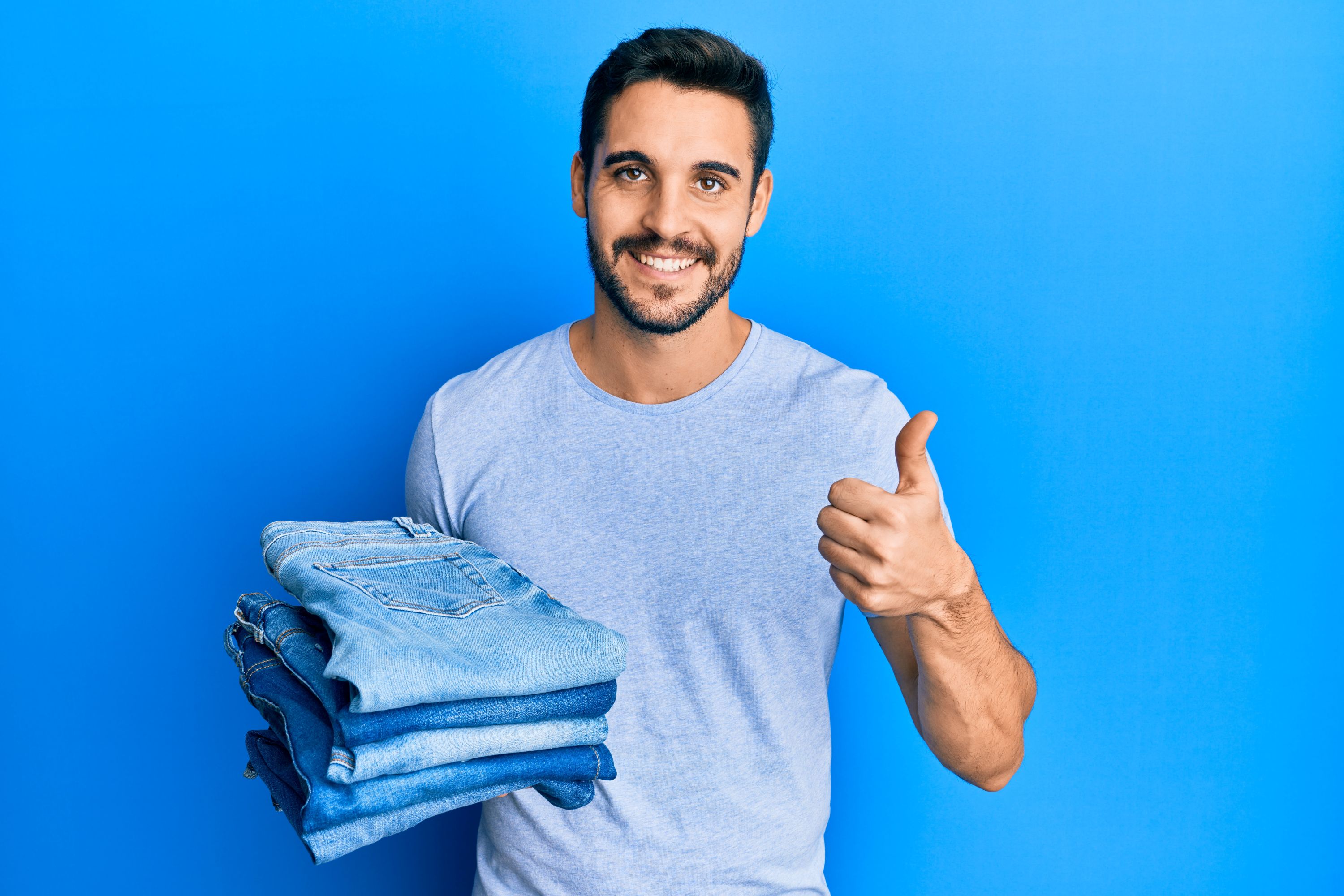 Folded Jeans Shutterstock 1967536060